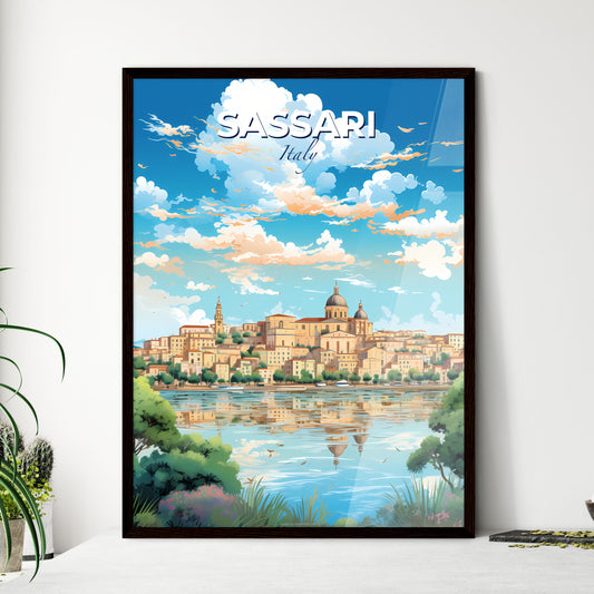 Sassari Italy Skyline - A City By The Water - Customizable Travel Gift Default Title