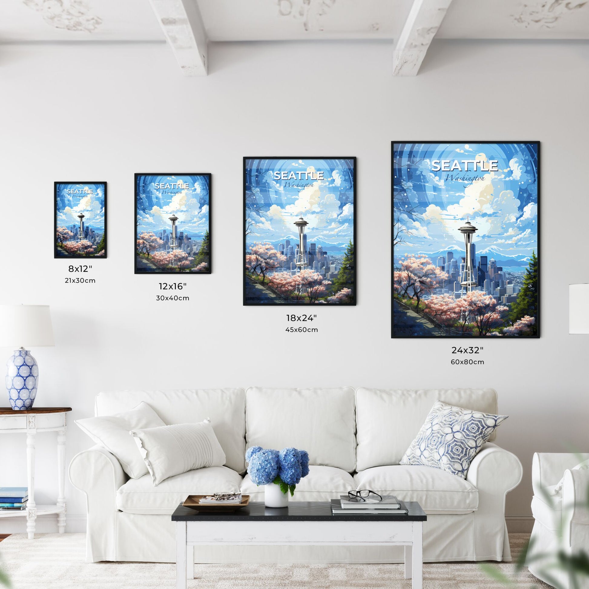 Seattle Skyline - A Space Needle In A City - Customizable Travel Gift Default Title