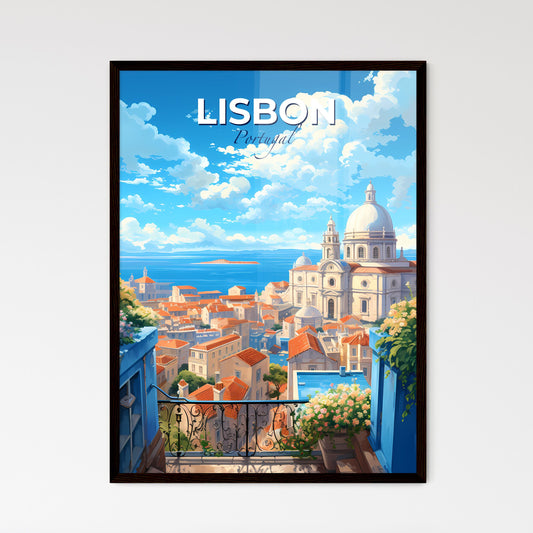 Lisbon Portugal Skyline - A Building With A Dome And A Dome On Top Of A City - Customizable Travel Gift Default Title