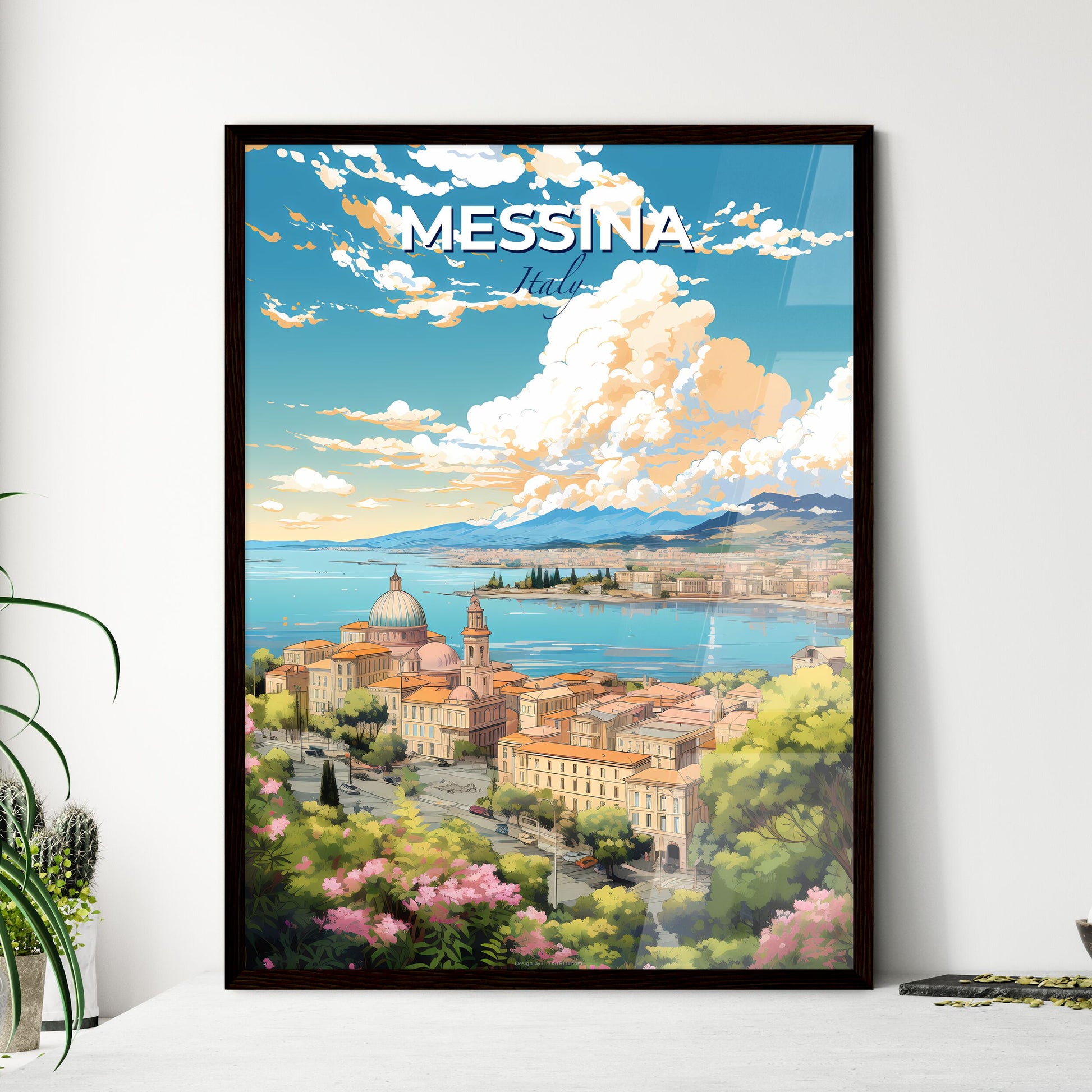 Messina Italy Skyline - A City By The Water - Customizable Travel Gift Default Title