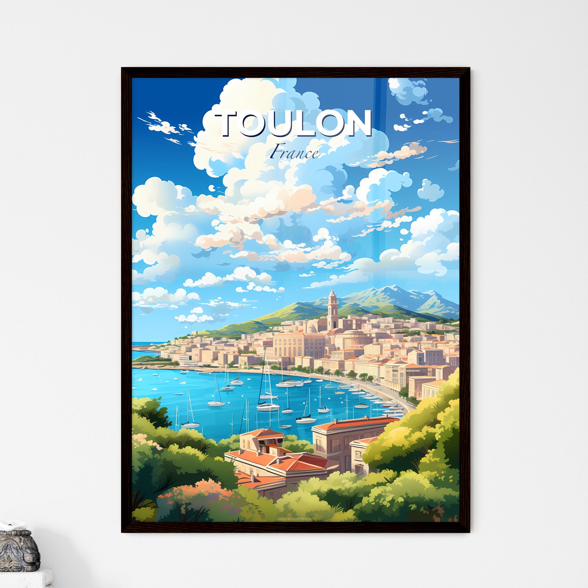 Toulon France Skyline - A City By The Water - Customizable Travel Gift Default Title