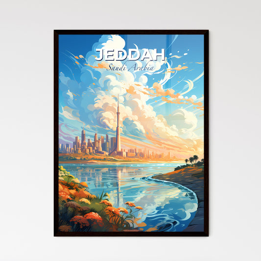 Jeddah Saudi Arabia Skyline - A City By A River - Customizable Travel Gift Default Title