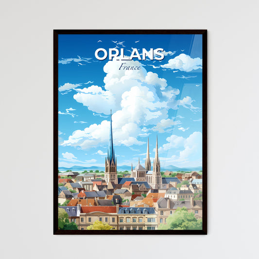 Orlans France Skyline - A City With A Tall Spire And A Tower - Customizable Travel Gift Default Title