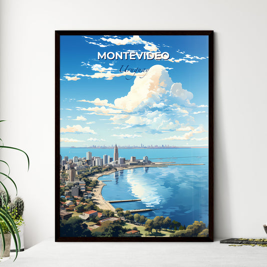 Montevideo Uruguay Skyline - A City Next To A Body Of Water - Customizable Travel Gift Default Title