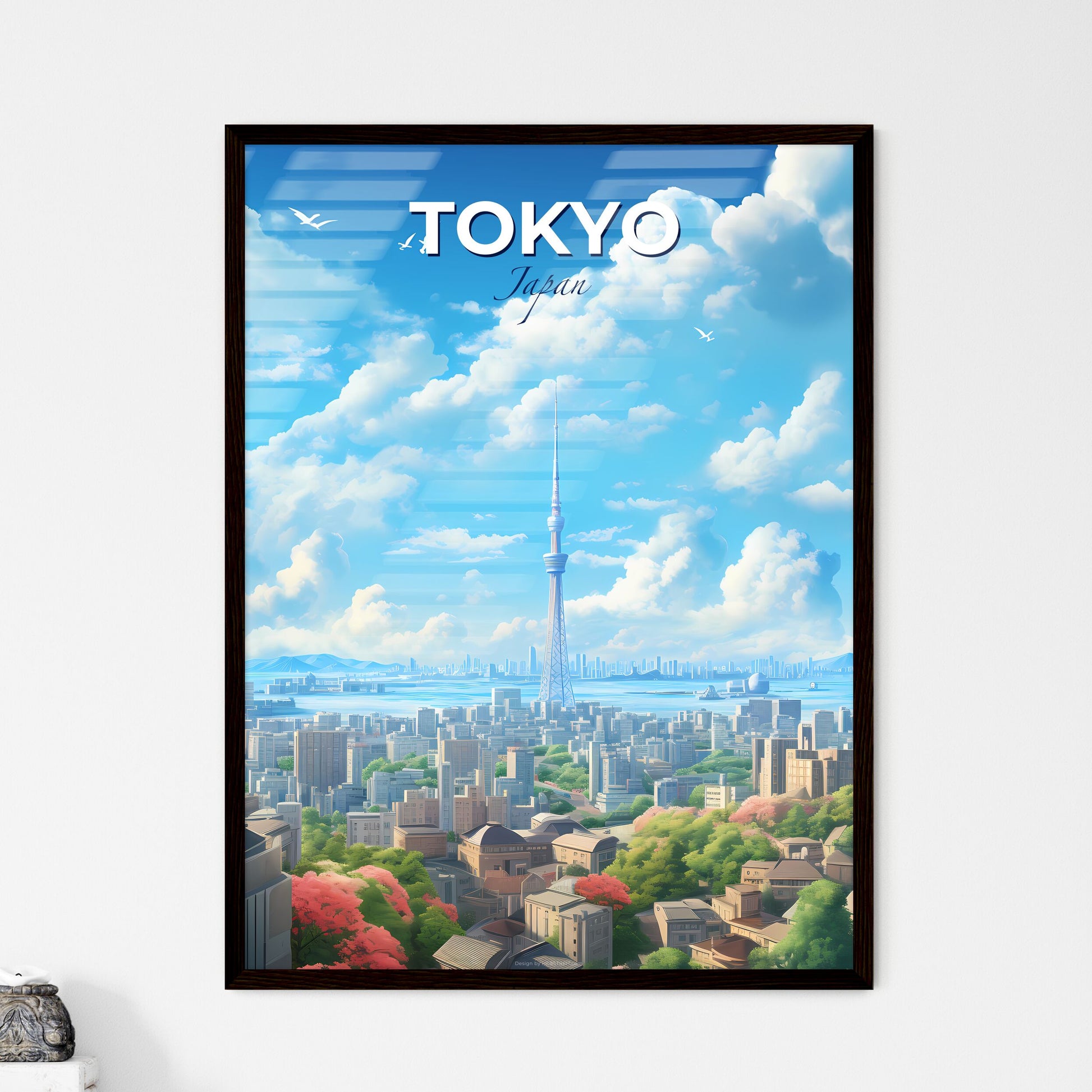 Tokyo Japan Skyline - A City With A Tall Tower - Customizable Travel Gift Default Title