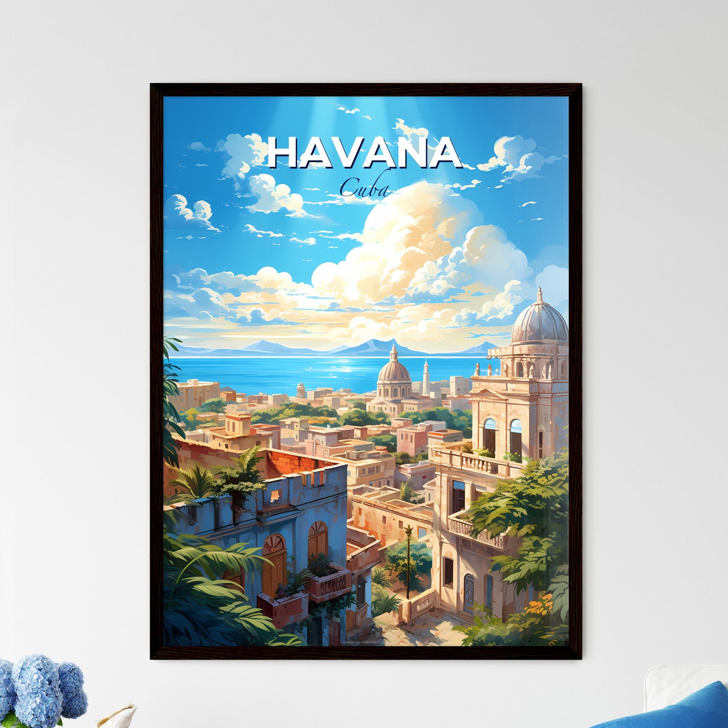 Havana Cuba Skyline - A City With Trees And Buildings - Customizable Travel Gift Default Title