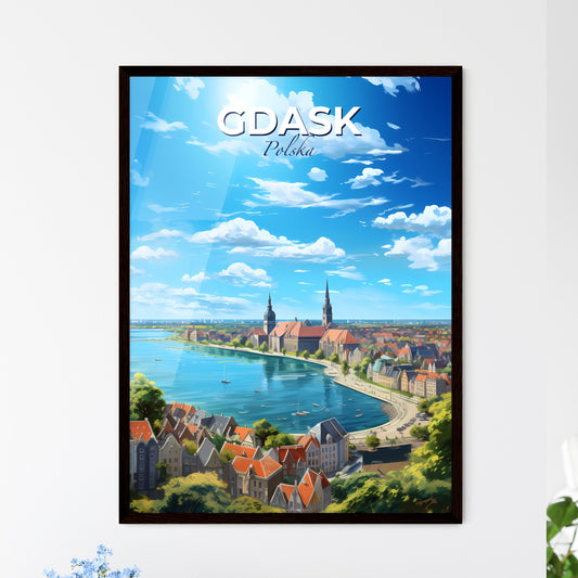 Gdask Polska Skyline - A City Next To A River - Customizable Travel Gift Default Title