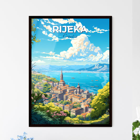 Rijeka Croatia Skyline - A City By The Water - Customizable Travel Gift Default Title