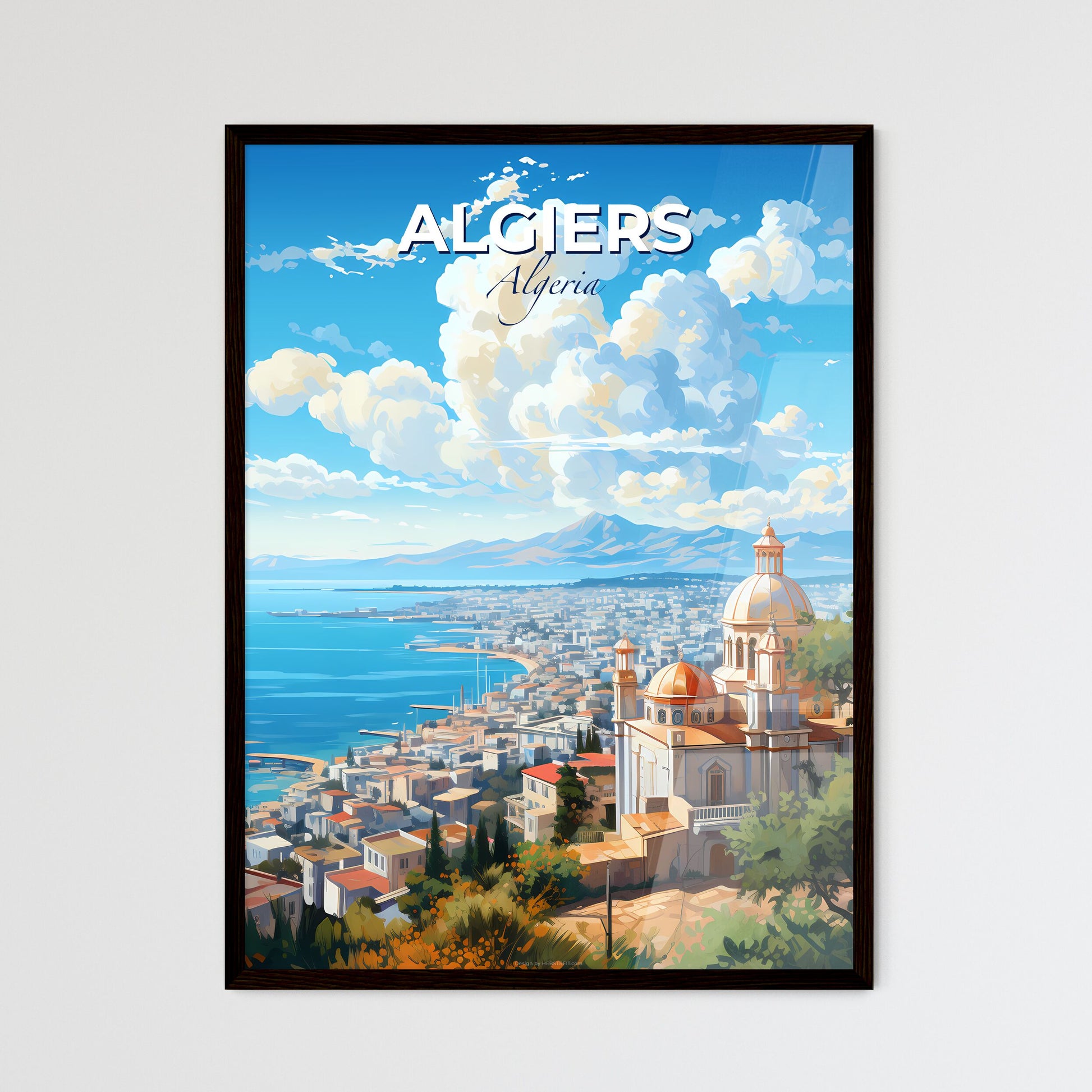 Algiers Algeria Skyline - A City By The Water - Customizable Travel Gift Default Title