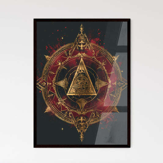 A Poster of the shadow of the trinity is sho - Framed Art Print