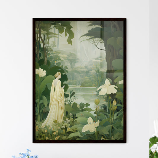 A Poster of the large tapestry and its green - Framed Art Print