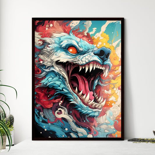 A Poster of low dutch angle digital acid trip  Wall Art