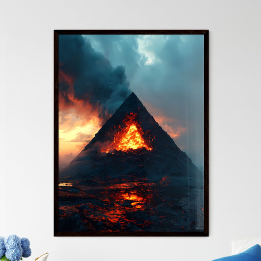 A Poster of the shadow of the trinity is sho - Framed Art Print
