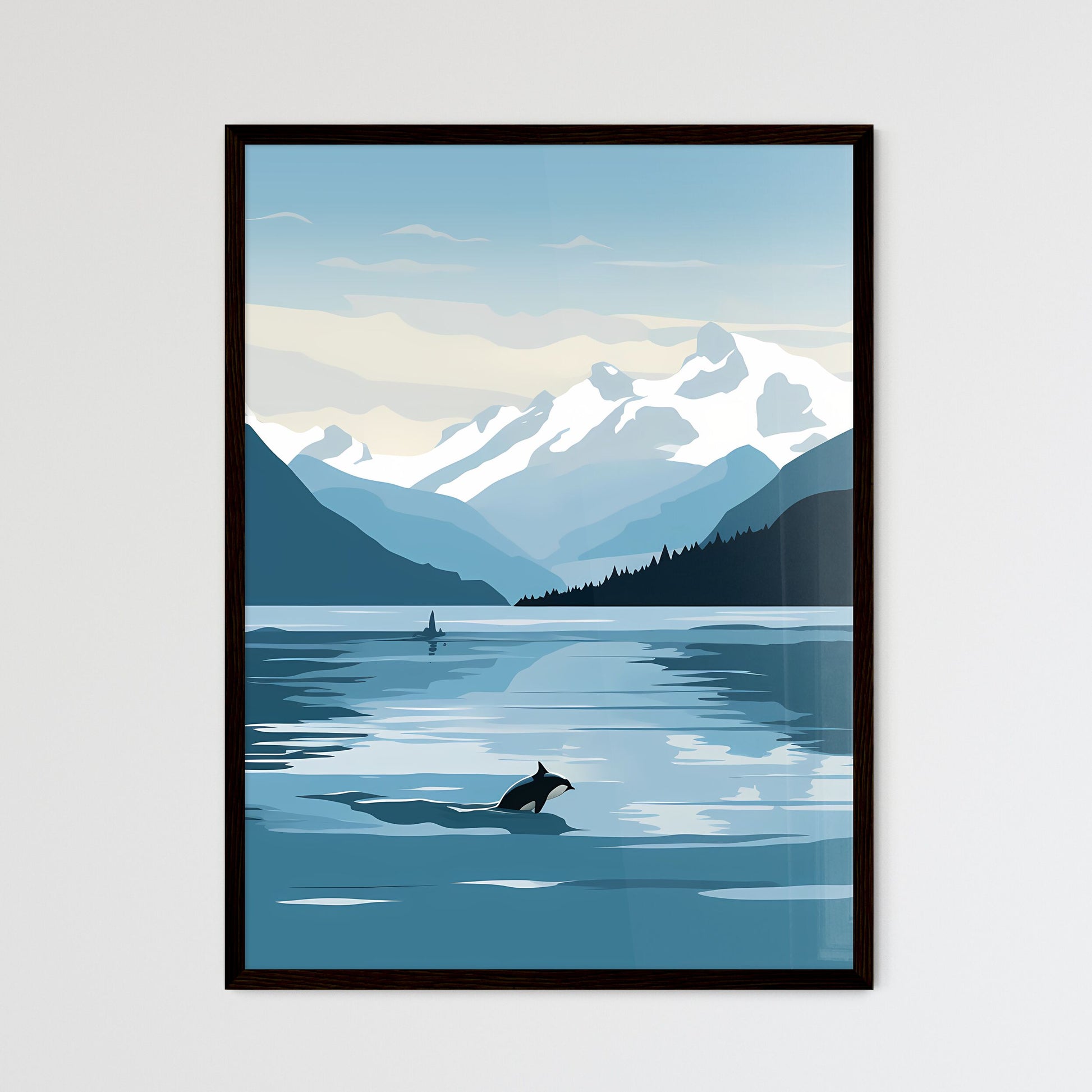 A Poster of glacier bay national park  Wall Art