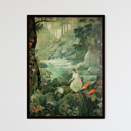 A Poster of the large tapestry and its green colors  Wall Art