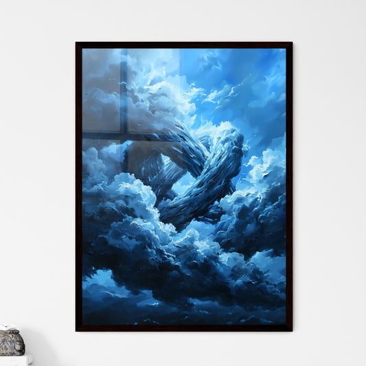 A Poster of the shadow of the trinity is sho - Framed Art Print