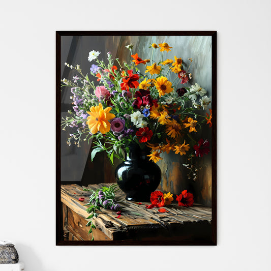 A Poster of flowers - A Vase Of Flowers On A Table Default Title