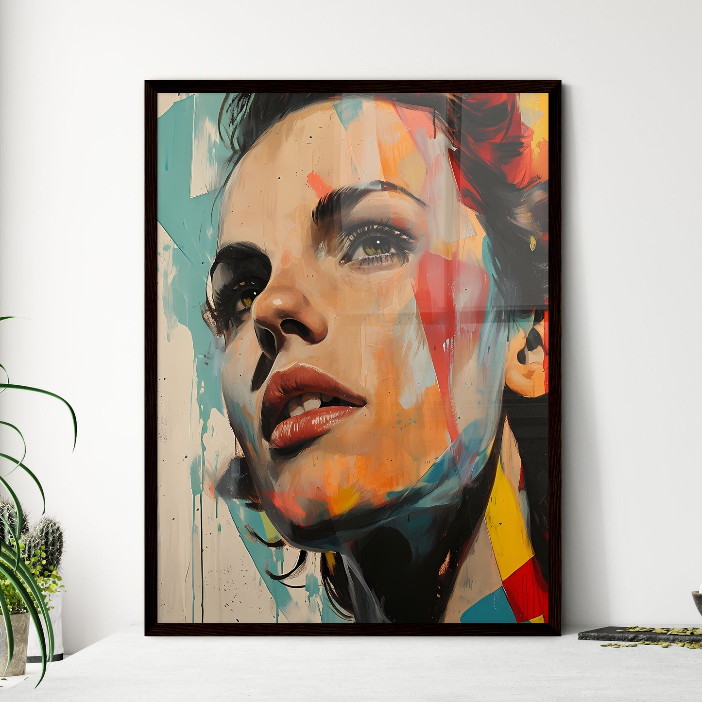 A Poster of Scarlett OHara Portrait - A Pain - Framed Art Print