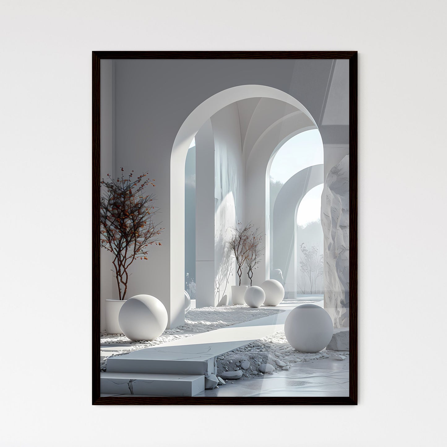 A Poster of Modern and simple ins style prod - Framed Art Print