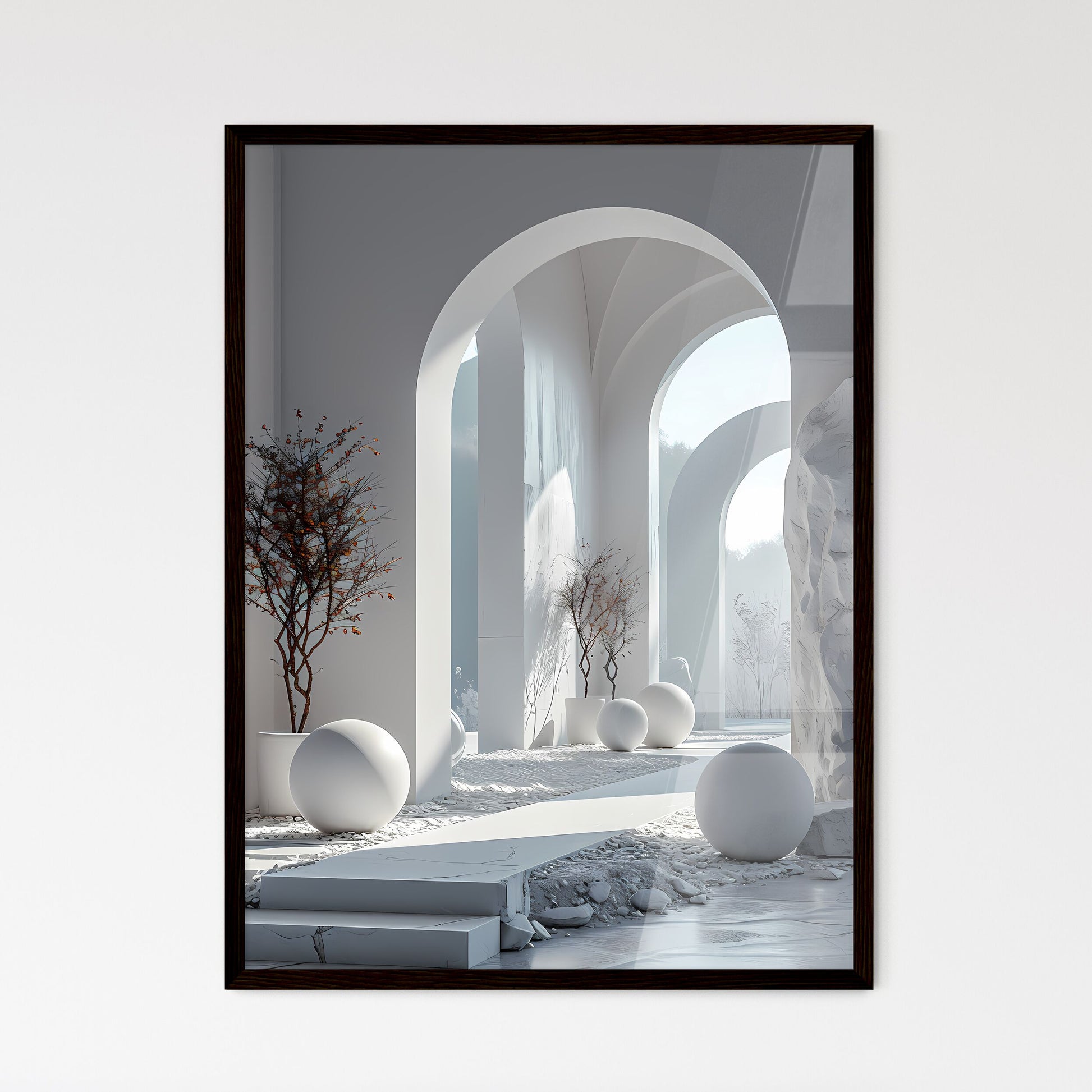 A Poster of Modern and simple ins style prod - Framed Art Print