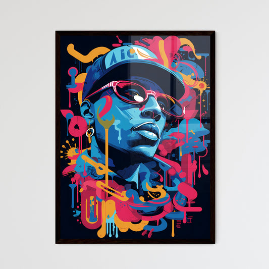 A Poster of illustration of 1979 rap song -  - Framed Art Print