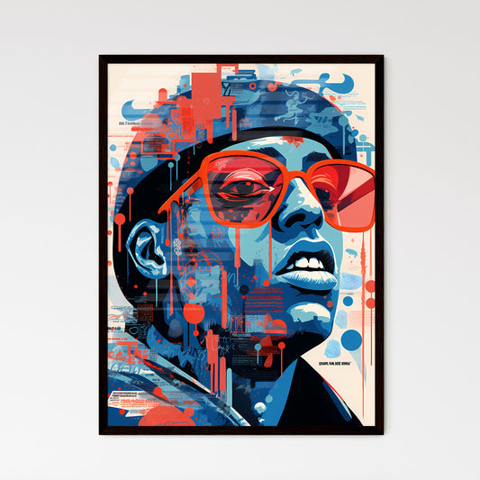 A Poster of illustration of 1979 rap song -  - Framed Art Print