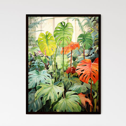 A Poster of tropical leaves - A Painting Of A Plant Default Title