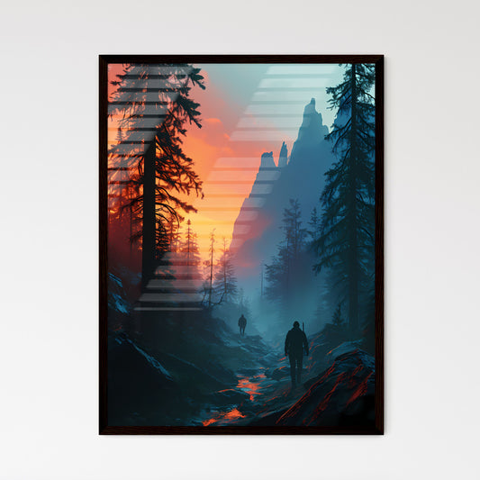 A Poster of vector poster traveling - A Grou - Framed Art Print
