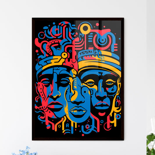 A Poster of illustration of A Tribe Called Q - Framed Art Print