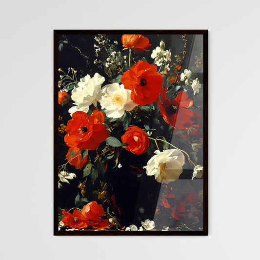 A Poster of flowers - A Painting Of Flowers In A Vase Default Title