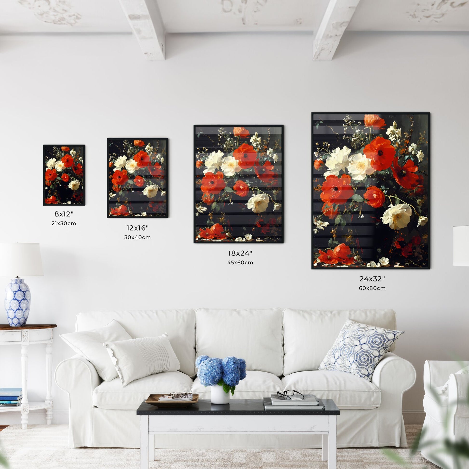 A Poster of flowers - A Painting Of Flowers In A Vase Default Title