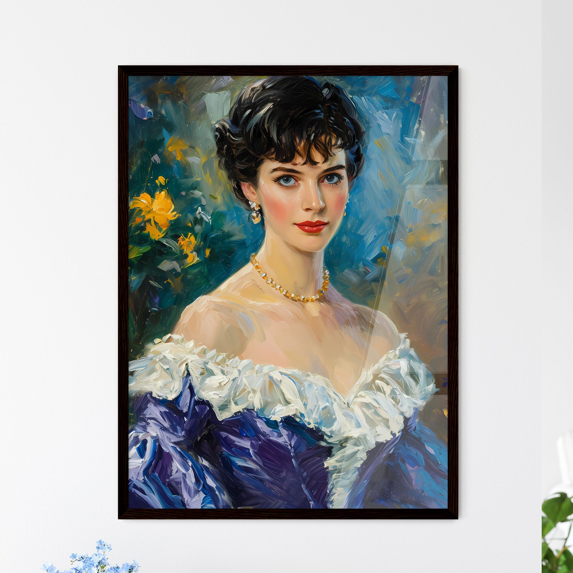 A Poster of Scarlett OHara Portrait - A Pain - Framed Art Print