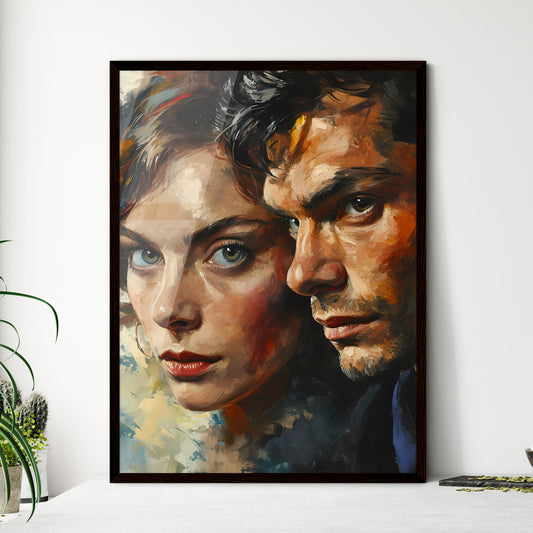 A Poster of Clyde Barrow and Bonnie Parker P - Framed Art Print