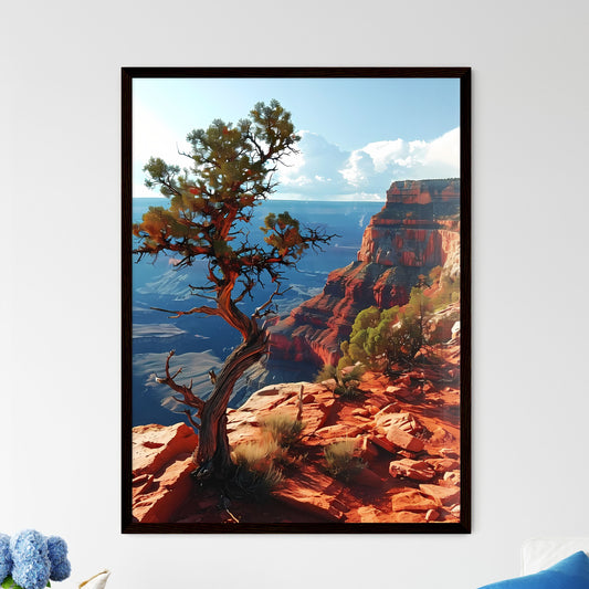 A Poster of traveling national parks around  - Framed Art Print