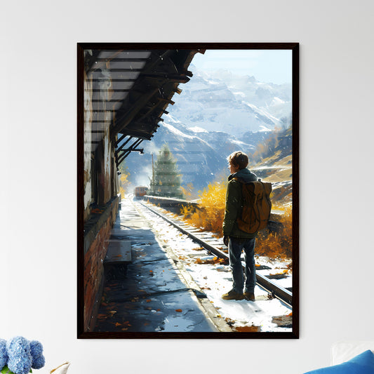 A Poster of vector poster traveling - A Pers - Framed Art Print