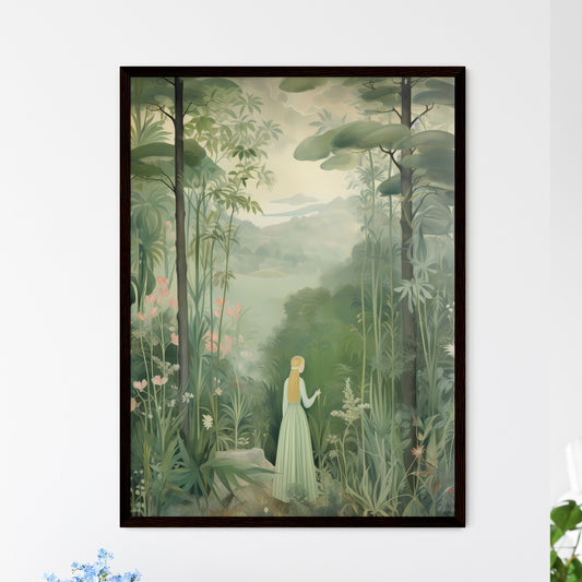 A Poster of the large tapestry and its green - Framed Art Print