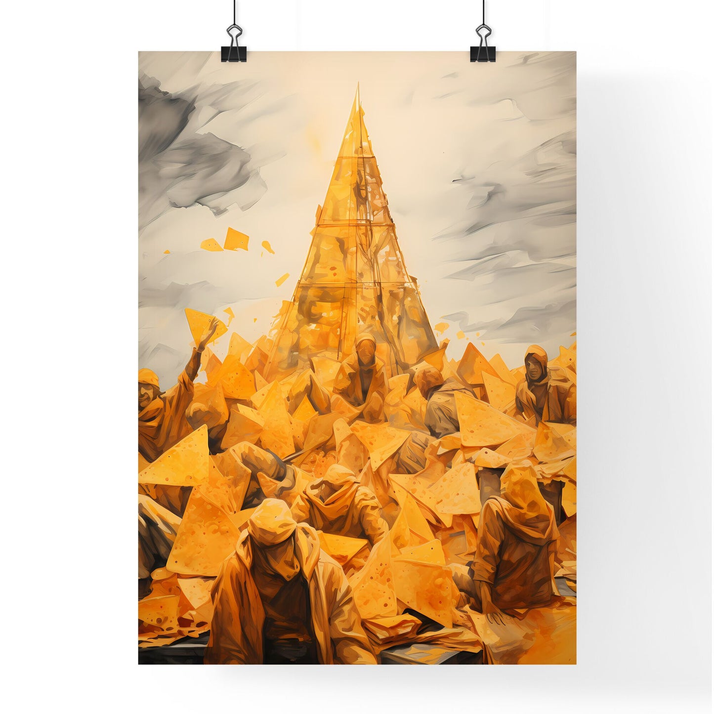 A Poster of Nachos - A Group Of People In Pyramids Default Title