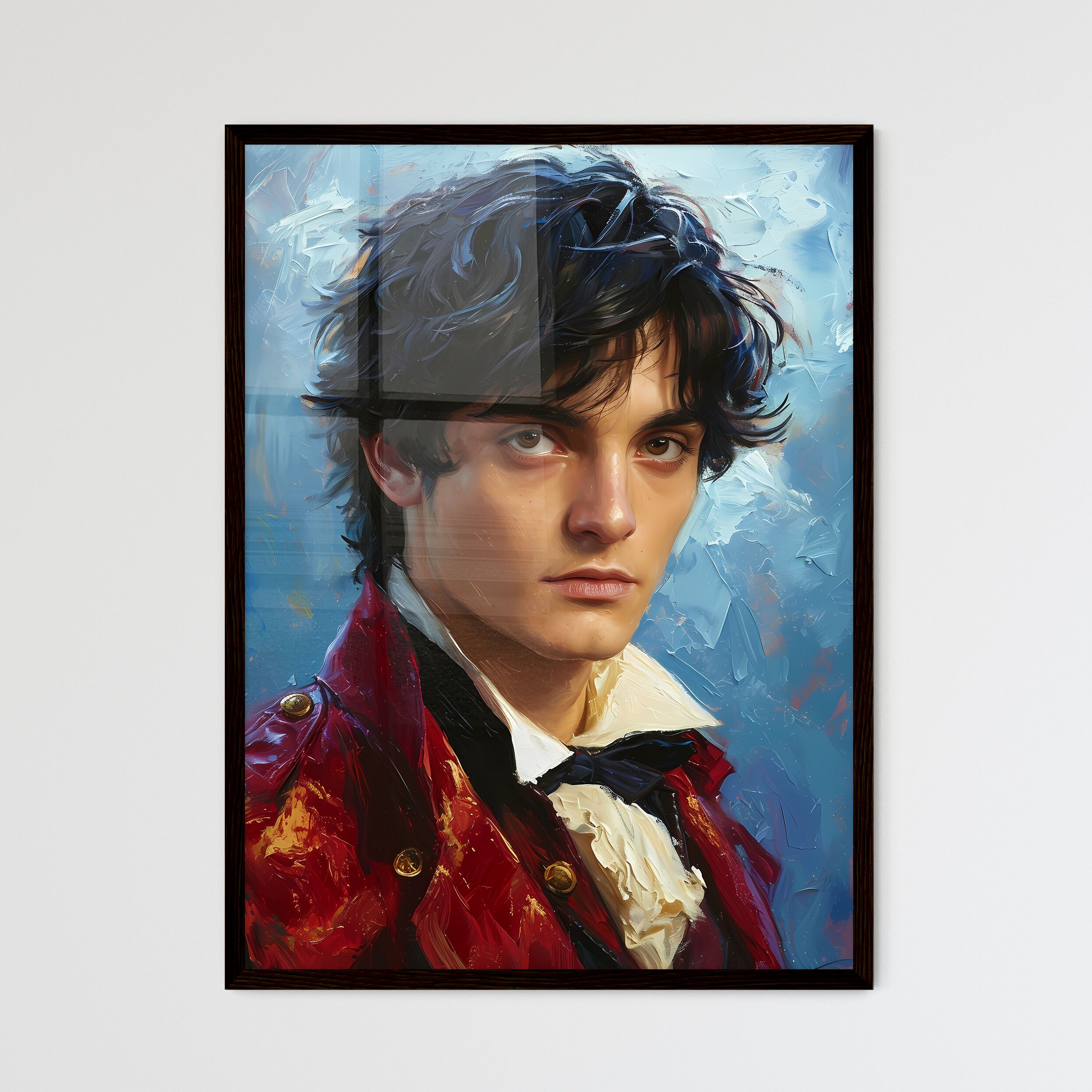 A Poster of Jay Gatsby The Great Gatsby Portrait Framed Print – HEBSTREIT