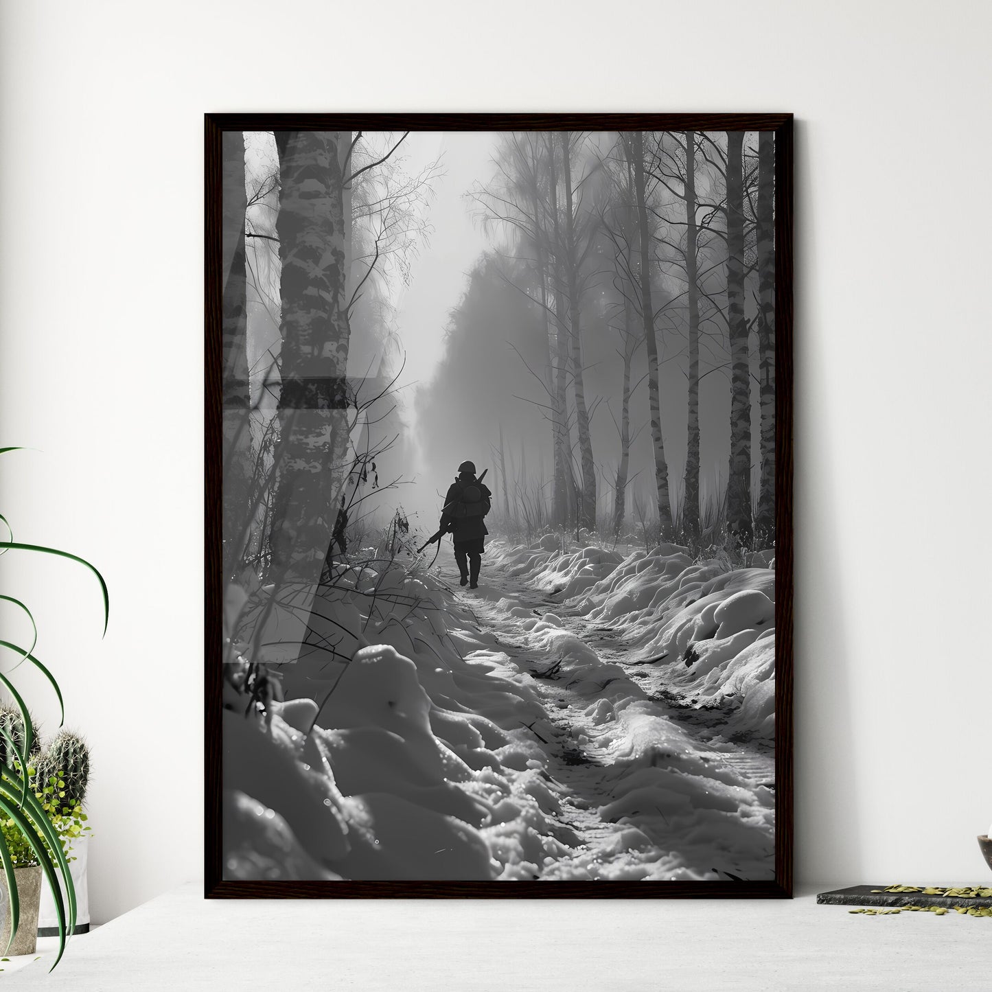 A Poster of Winter War 1939 - A Person Wal - Framed Art Print