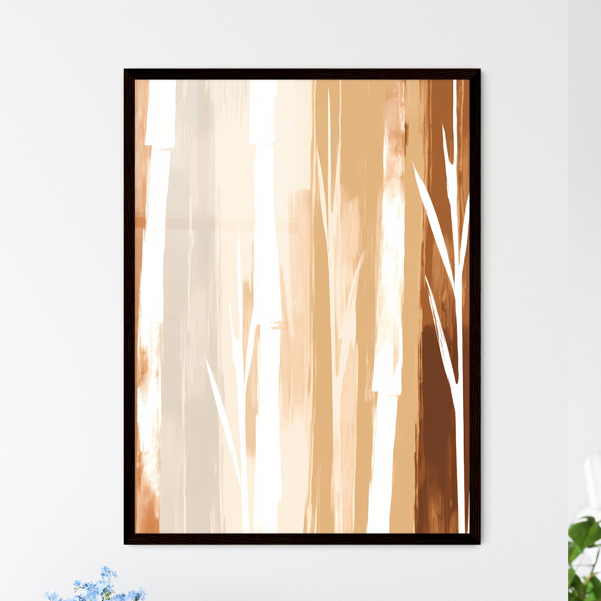 A Poster of Drawing of Minimal Style - A Clo - Framed Art Print
