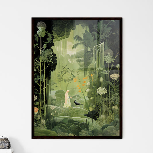 A Poster of the large tapestry and its green colors  Wall Art