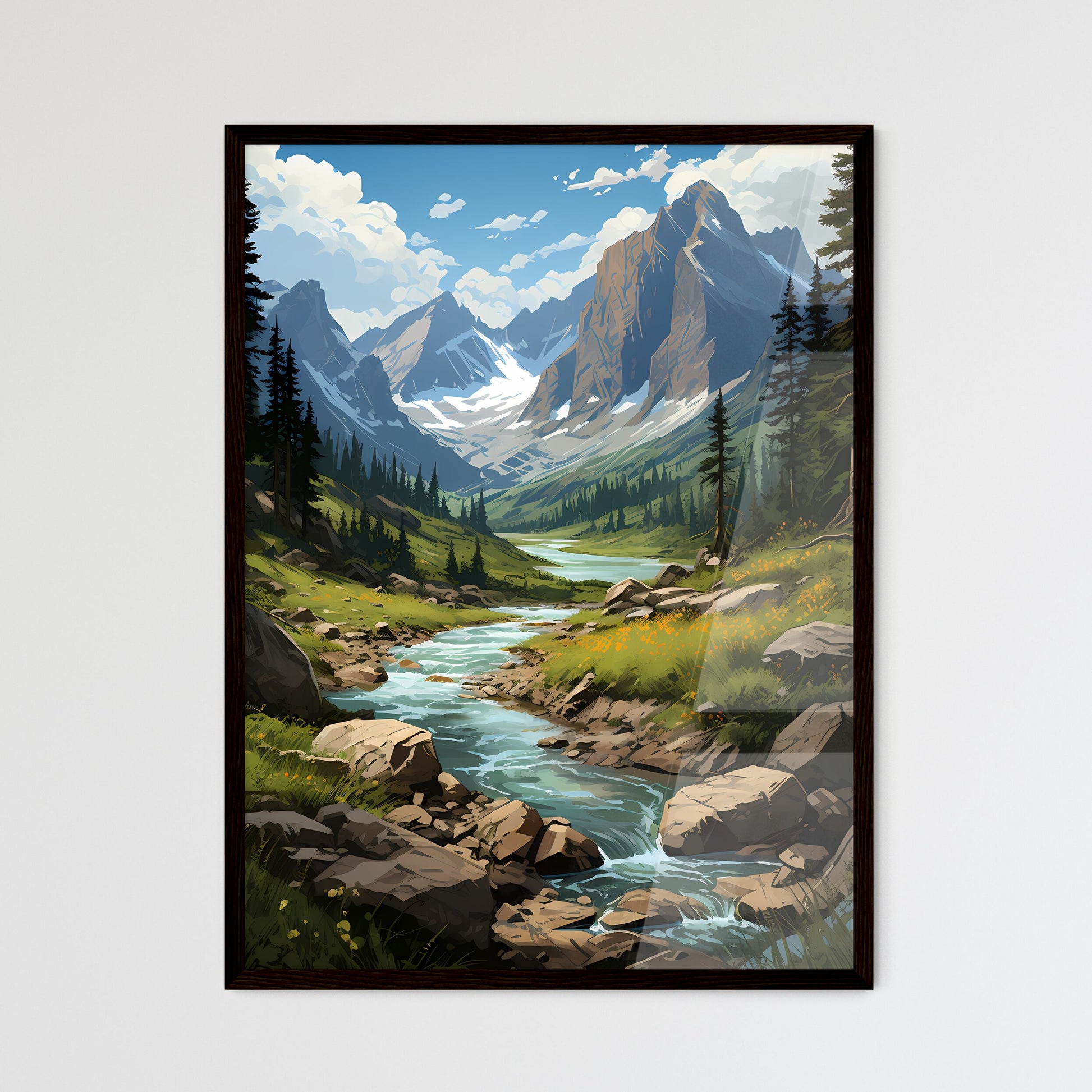 A Poster of Rocky Mountain National Park - A - Framed Art Print