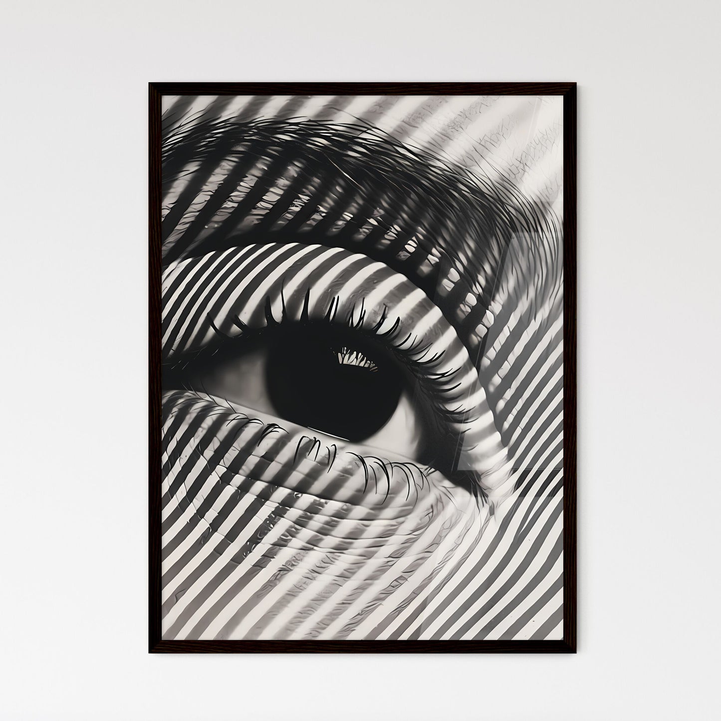 A Poster of halftone pattern - A Close Up Of An Eye Default Title