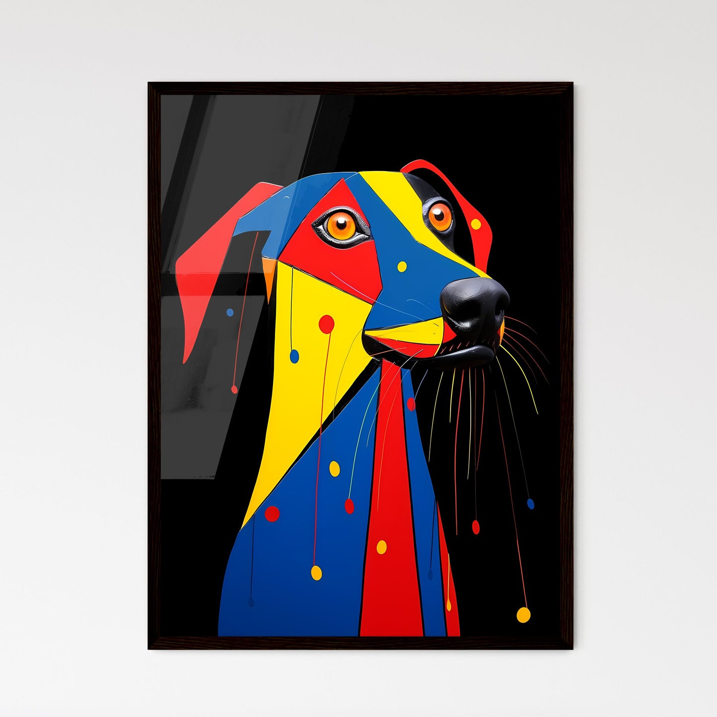 A Poster of minimalist dog art  Wall Art