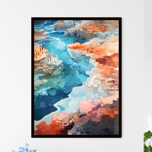 A Poster of Yellowstone National Park - A Co - Framed Art Print