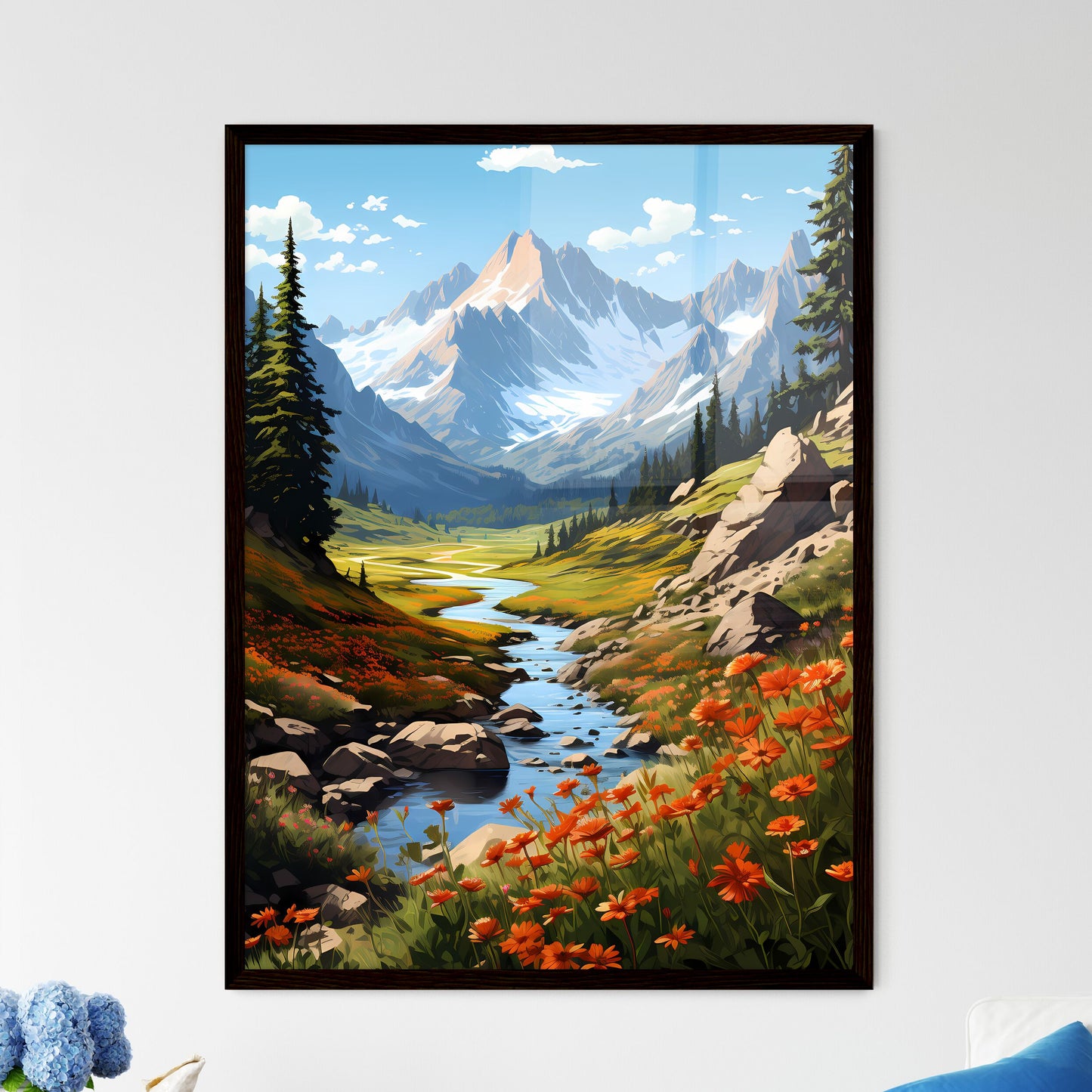 A Poster of Rocky Mountain National Park - A - Framed Art Print