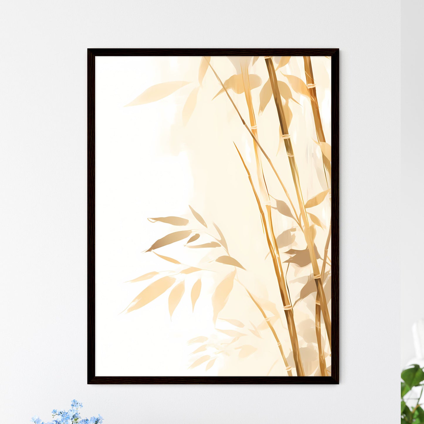 A Poster of Drawing of Minimal Style - A Clo - Framed Art Print