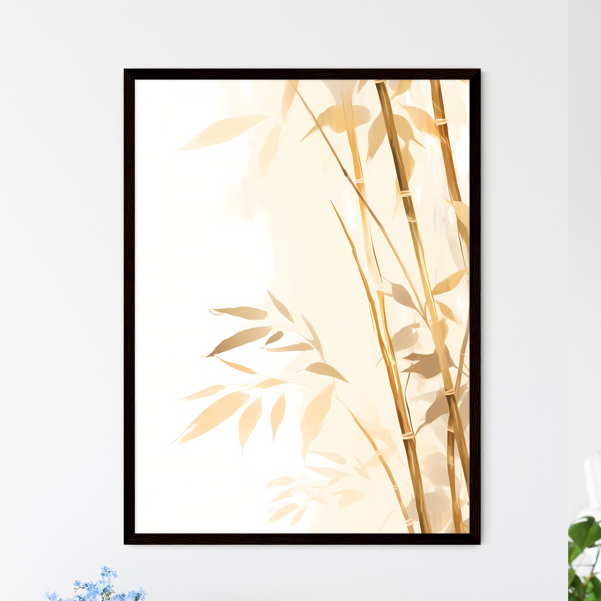 A Poster of Drawing of Minimal Style - A Clo - Framed Art Print