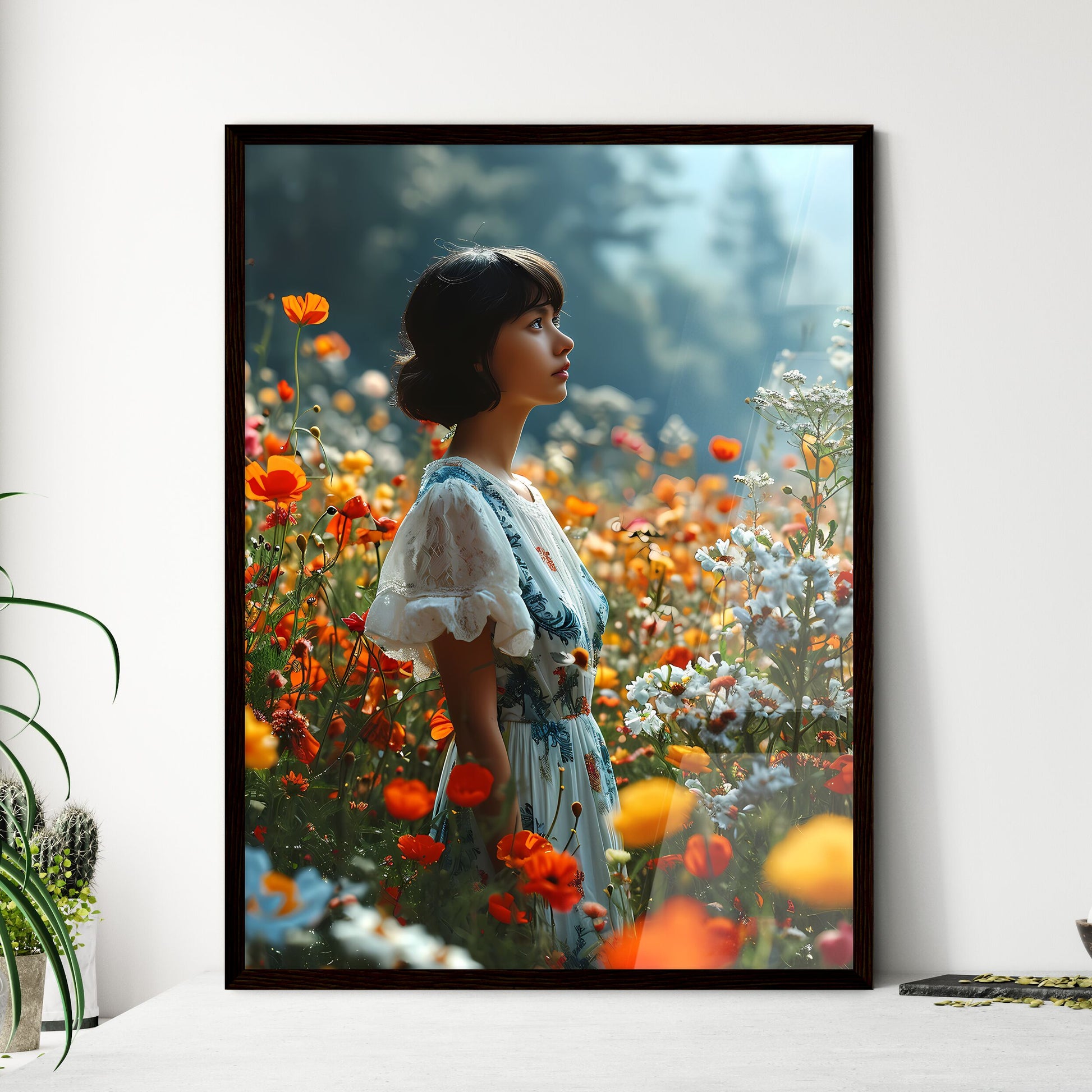 A Poster of american fashion magazine styled - Framed Art Print