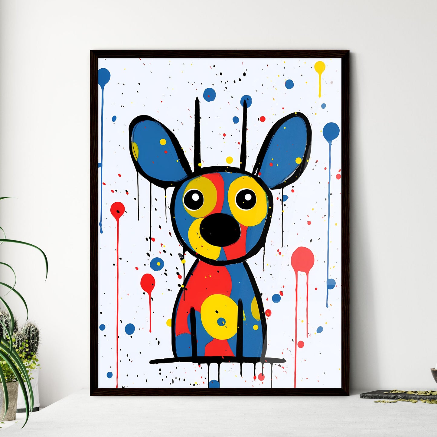 A Poster of minimalist pig art  Wall Art